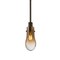Besa Lighting Wish Stem Pendant, Amber/Clear, Bronze Finish, 1x40W Incandescent 1TT-WISHAM-BR - alternate 1